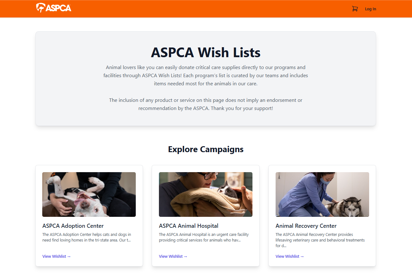 ASPCAWishlists