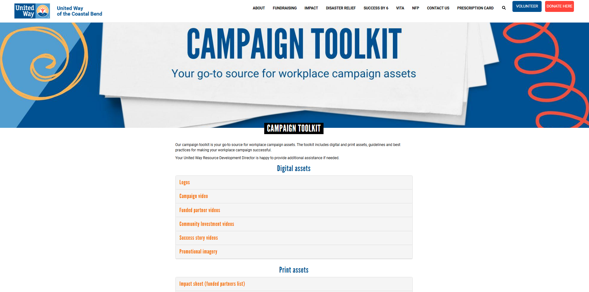 United Way Coastal Bend Campaign Toolkit